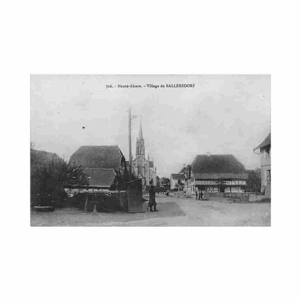 france village de ballersdorf ed chadourne Vintage A4 Photo Print