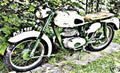 frances barnett light cruiser motorbike A4 Photo Print