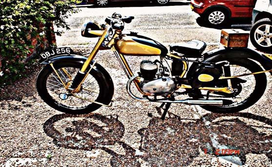 francis barnett merlin 57 motorbike A4 Photo Print