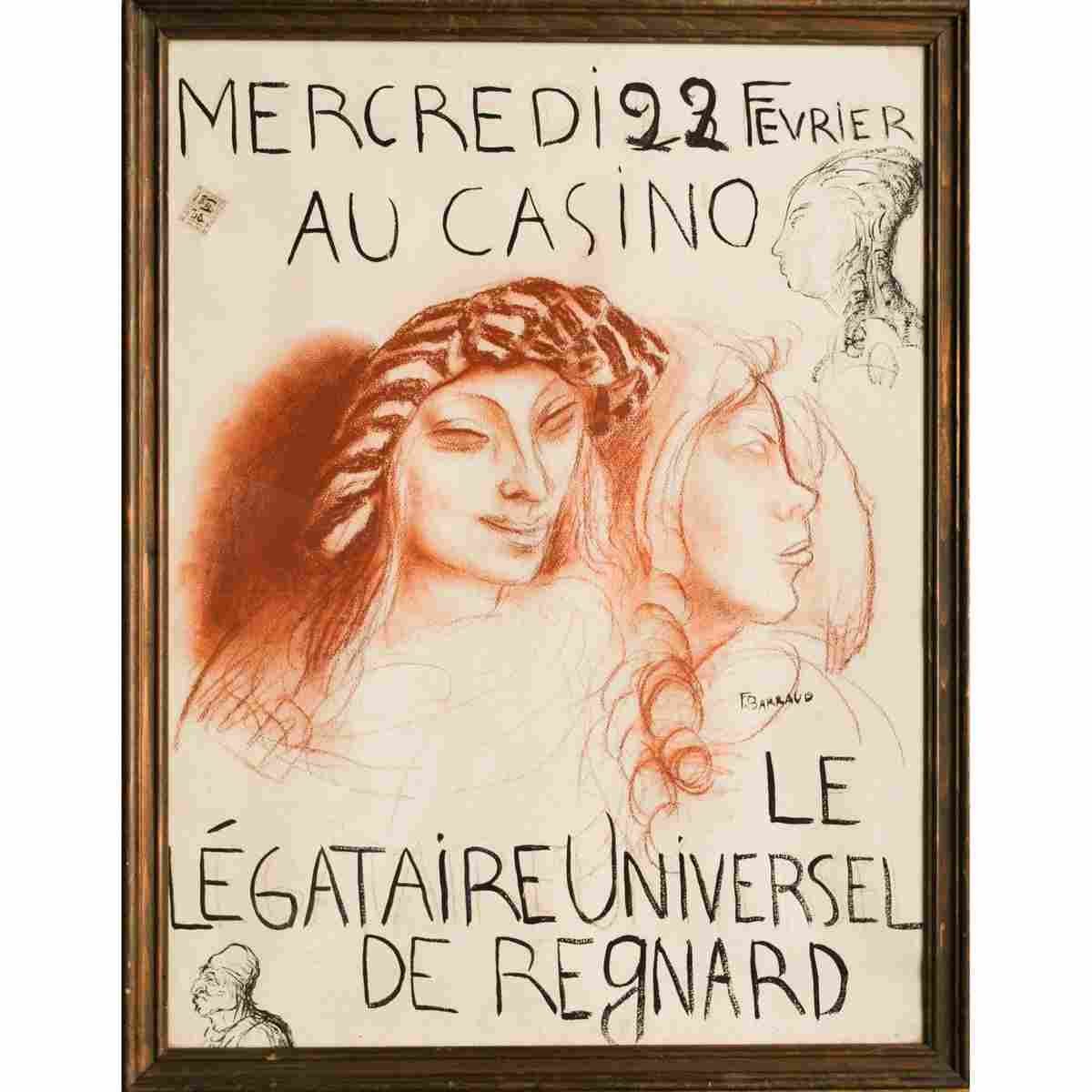francois barraud aurele barraud le legataire universel 1922 2 Advert A4 Photo Print