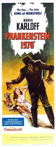 frankenstein 1970 1958  03 film star poster A4 Photo Print