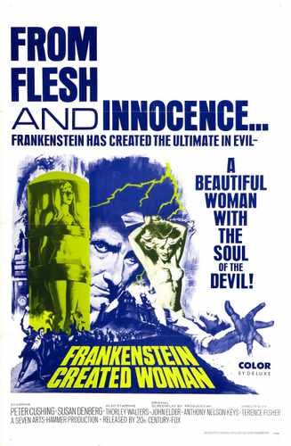 frankenstein created woman  01 film star poster A4 Photo Print