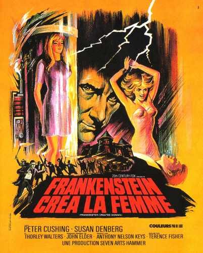 frankenstein created woman  05 film star poster A4 Photo Print