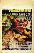 frankenstein meets wolf man  03 film star poster A4 Photo Print