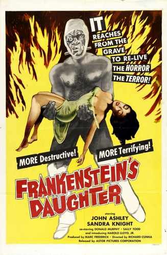 frankensteins daughter  01 film star poster A4 Photo Print
