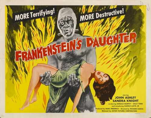 frankensteins daughter  02 film star poster A4 Photo Print