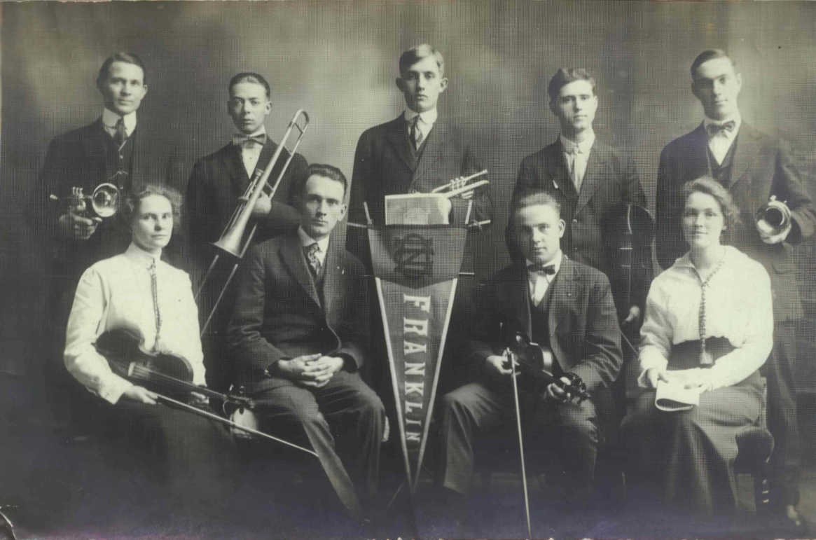 franklin university band Vintage world war A4 Photo Print