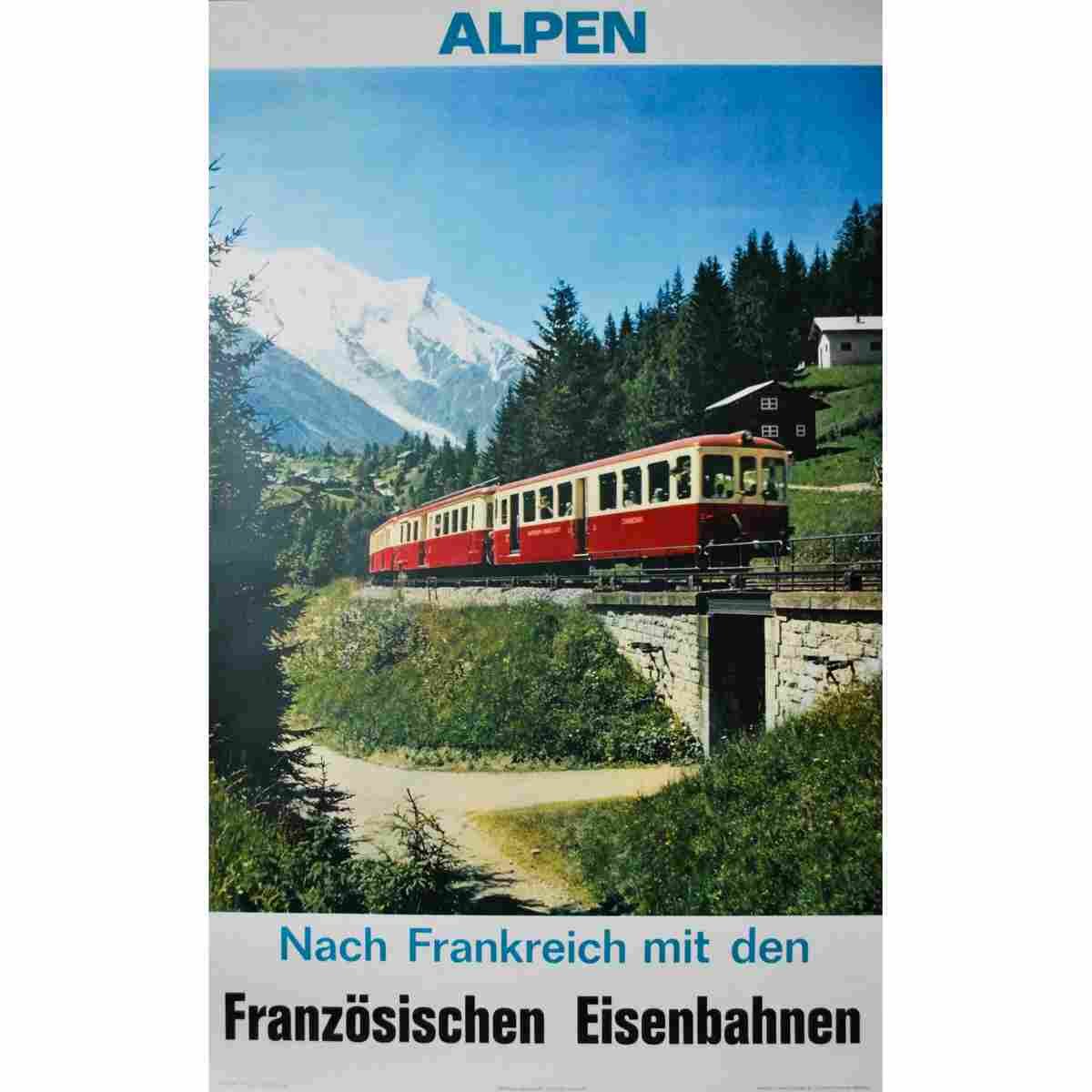 franzoesische eisenbahnen mg lafontant 1966 2 Advert A4 Photo Print