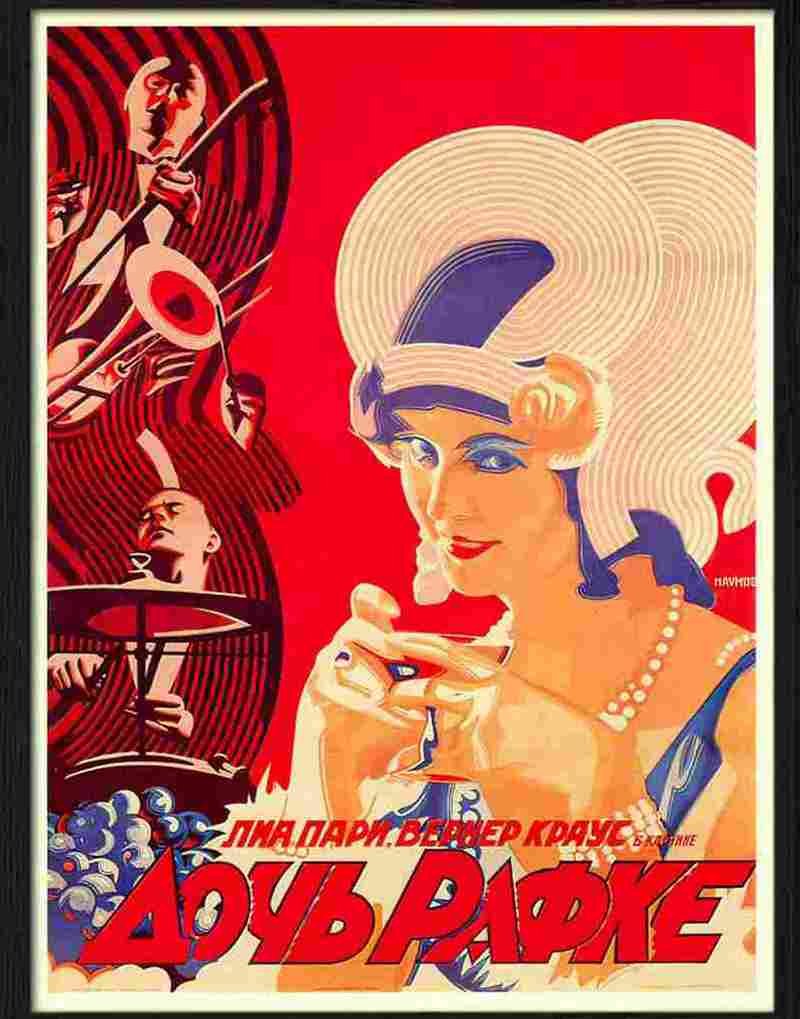 fraulein raffke russian movie poster 1923 Advert A4 Photo Print