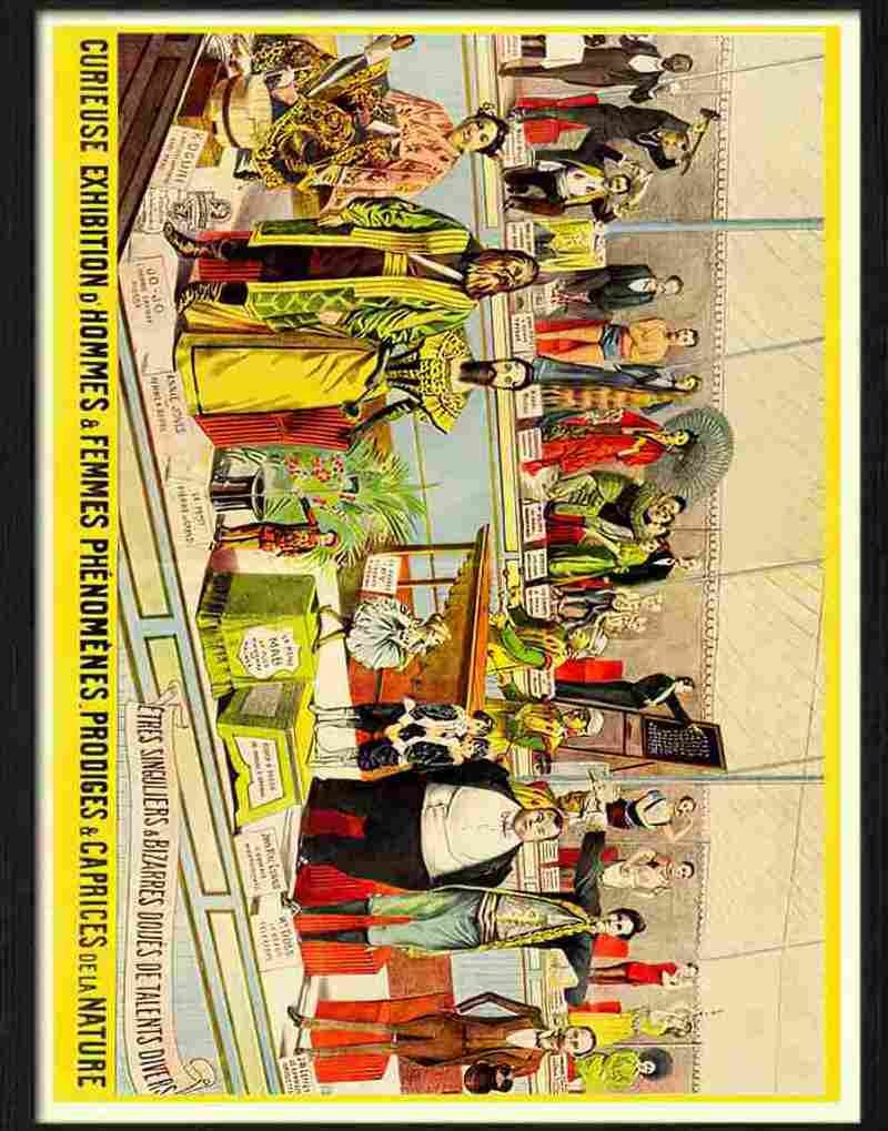 freak show 1900s Advert A4 Photo Print