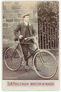 freeman bicycle man Vintage world war A4 Photo Print