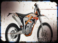 freeride 350 A4 Photo Print Motorbike Vintage Aged