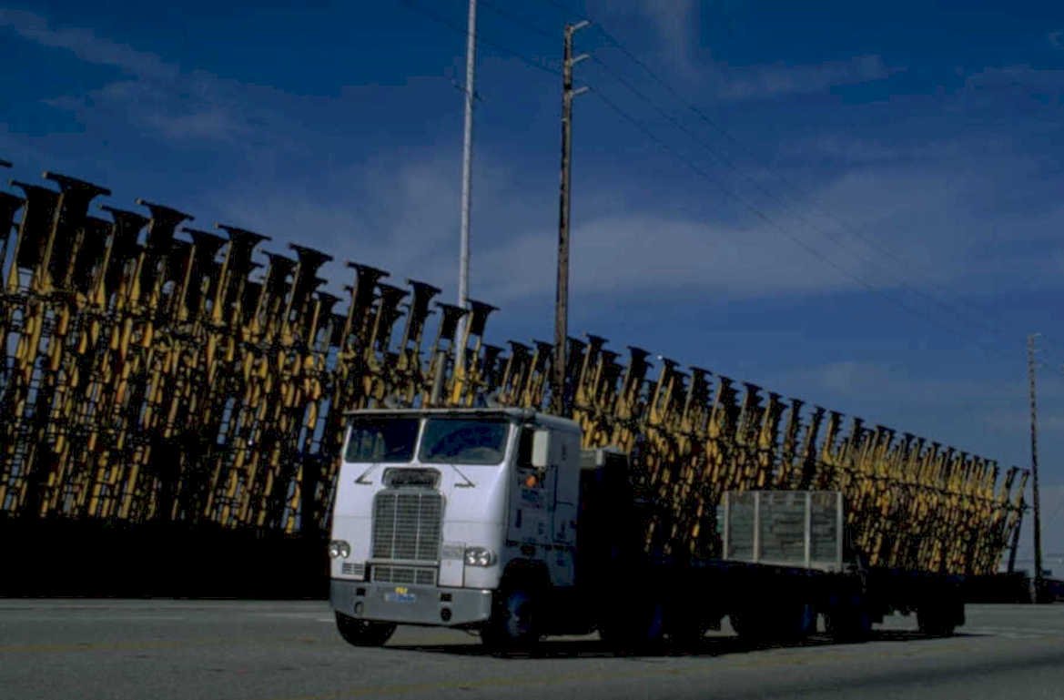 freight truck usps 1980s 1990s A4 Photo Print