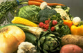 fresh vegetables display Vintage A4 Photo Print