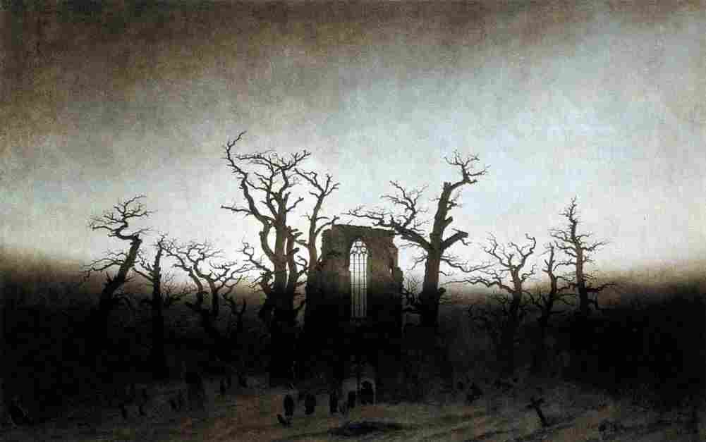 fried Abbey in the Oakwood Art A4 Photo Print