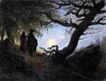 fried Comtemplating the Moon Art A4 Photo Print