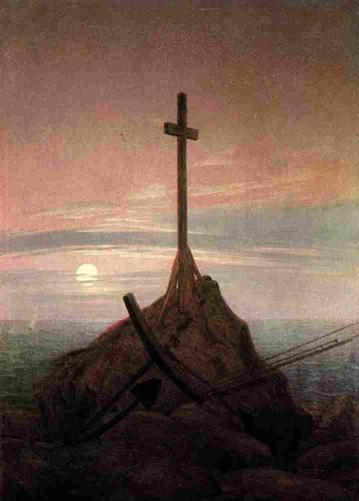fried The Cross Beside The Baltic Art A4 Photo Print