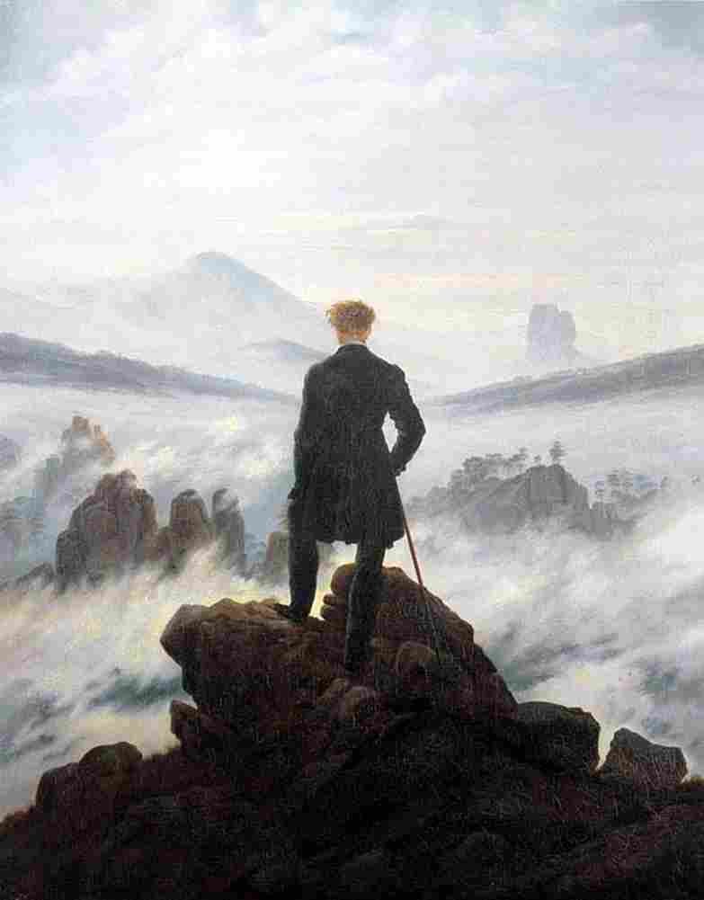 fried Wanderer above the Mists Art A4 Photo Print
