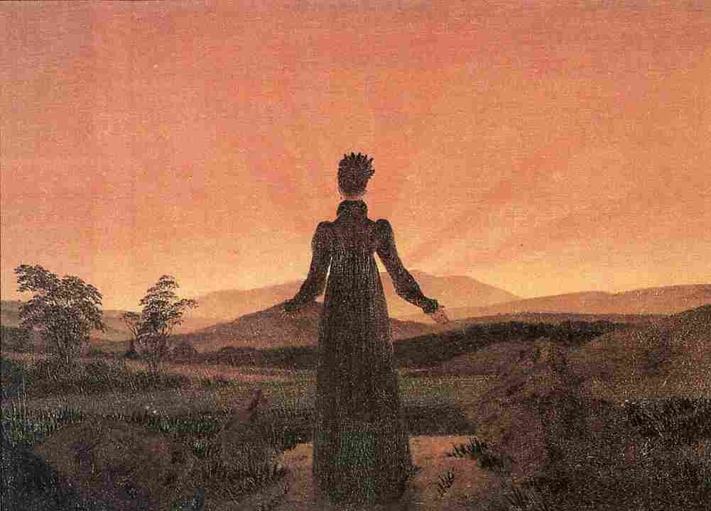 fried Woman in the Setting Sun Art A4 Photo Print