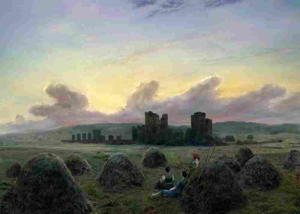 friedrich stop at the hay harvest Art A4 Photo Print