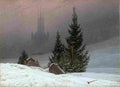 friedrich winter landscape Art A4 Photo Print