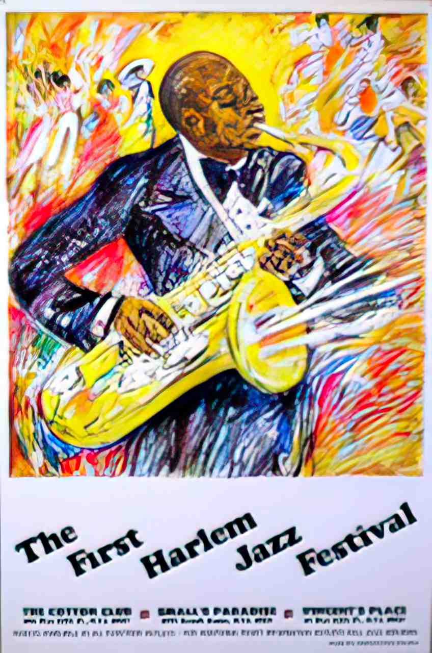 front1stHarlemJazz Advert A4 Photo Print