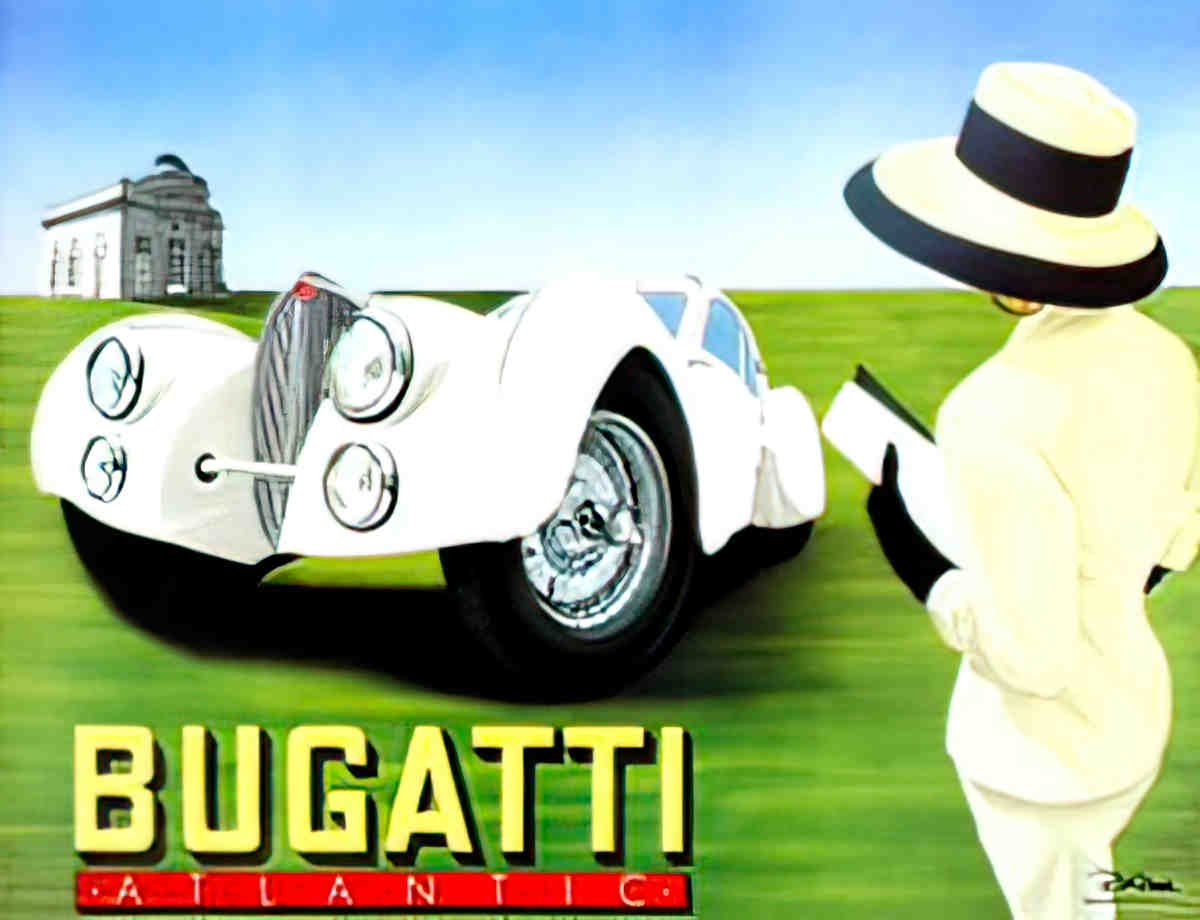frontBugatti 1 Advert A4 Photo Print
