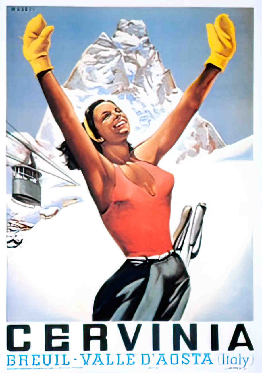 frontCervinia Advert A4 Photo Print
