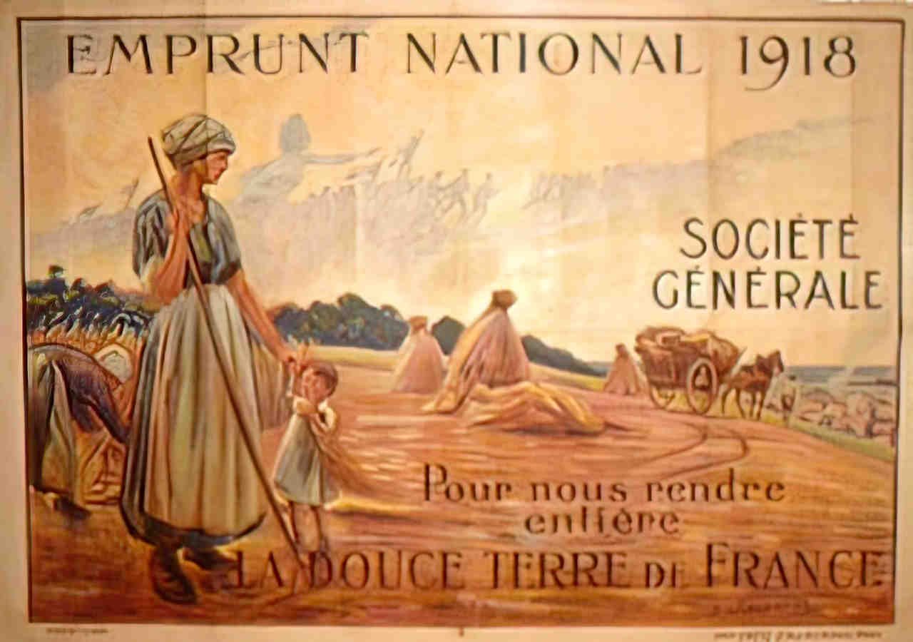 frontChavannazEmprunt1918 Advert A4 Photo Print