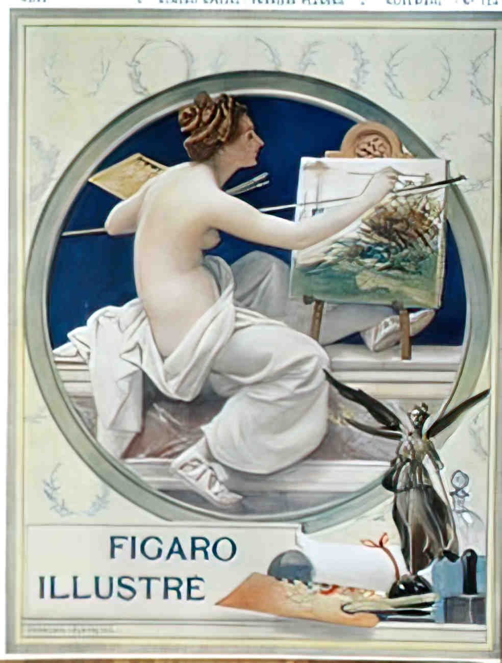 frontFigaroNudeArtist Advert A4 Photo Print