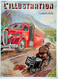 frontHamMotoIllustration Advert A4 Photo Print