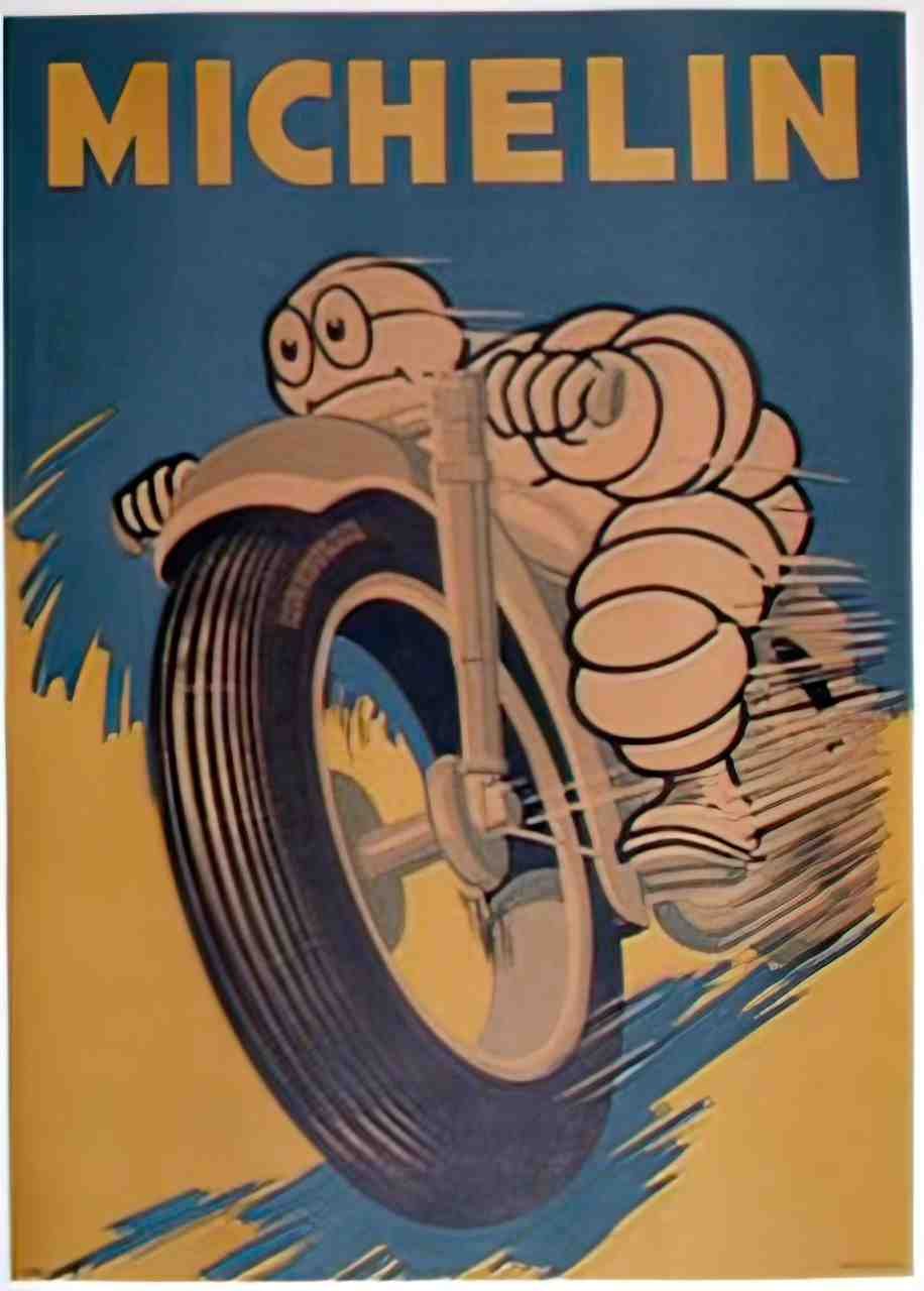 frontMichelinMoto Advert A4 Photo Print