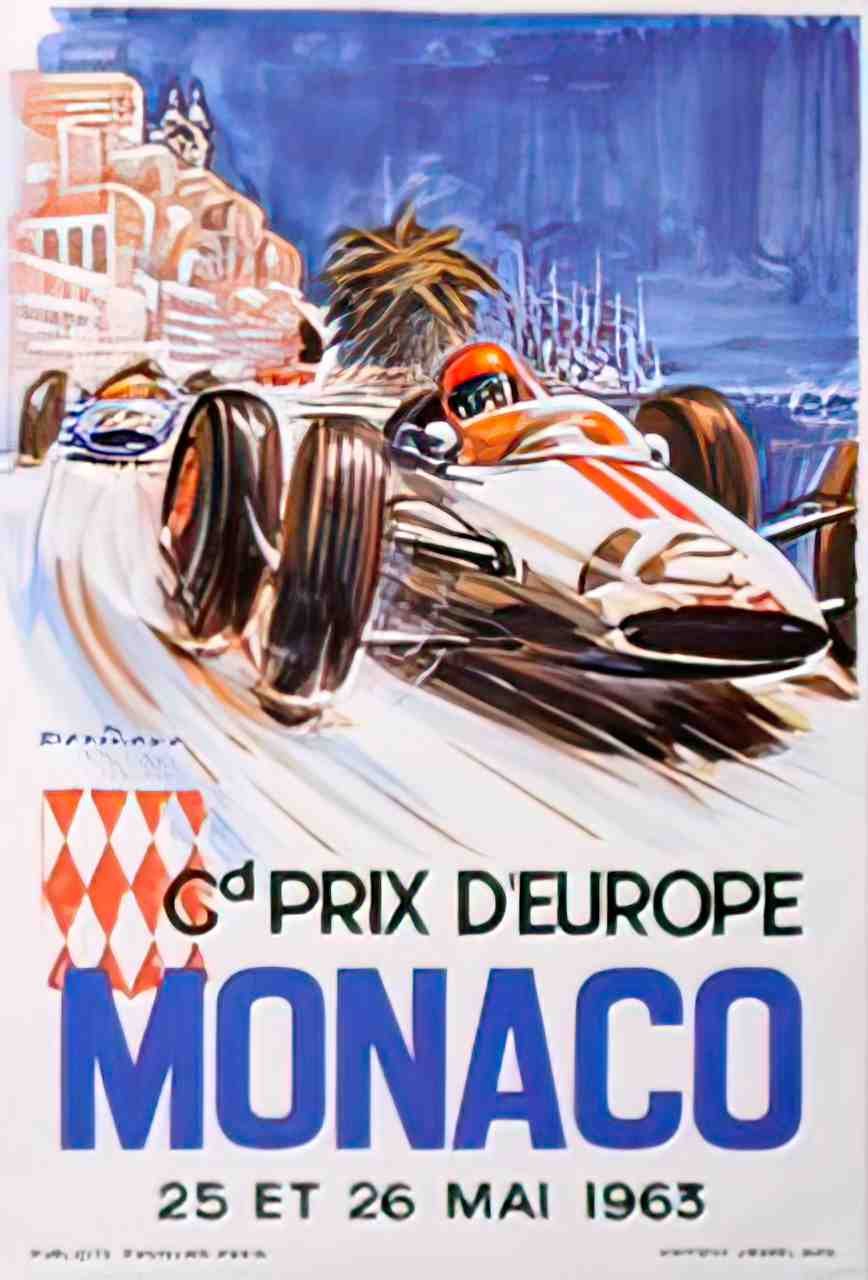 frontMonaco63Late Advert A4 Photo Print