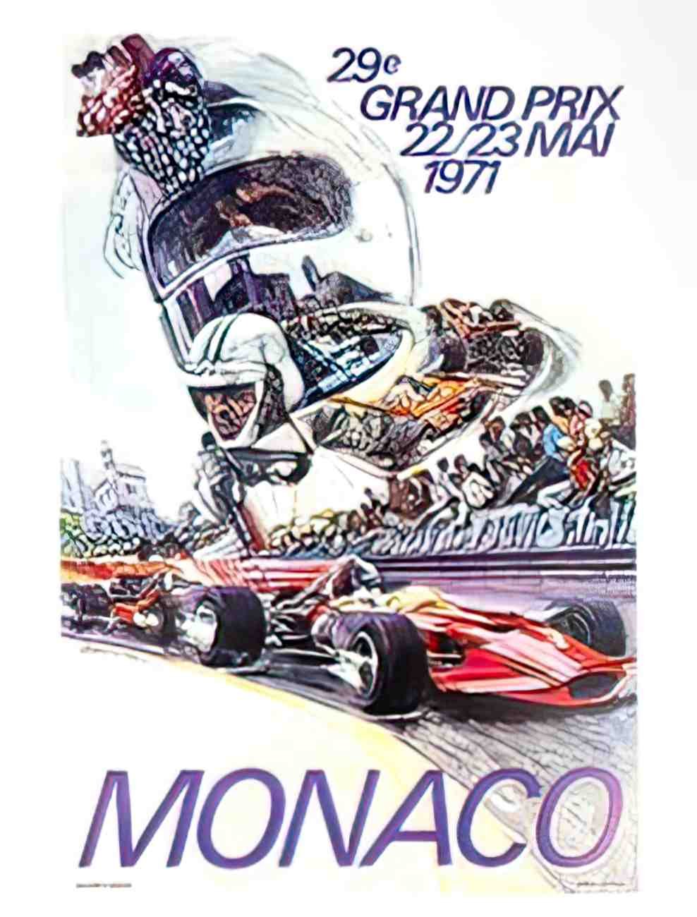 frontMonaco71 Advert A4 Photo Print