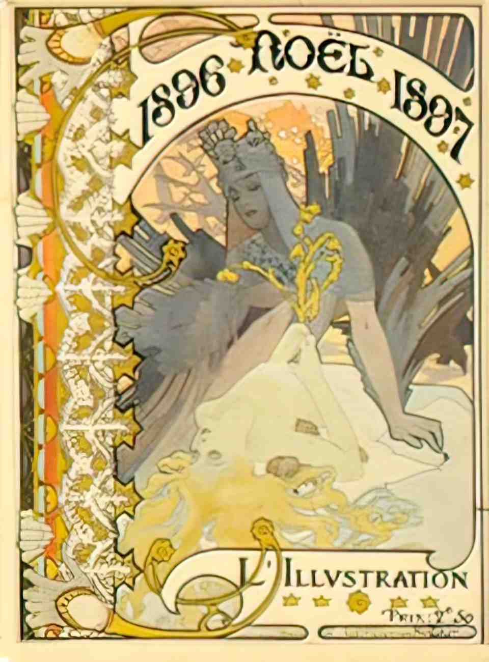 frontMuchaNoel1896 Advert A4 Photo Print