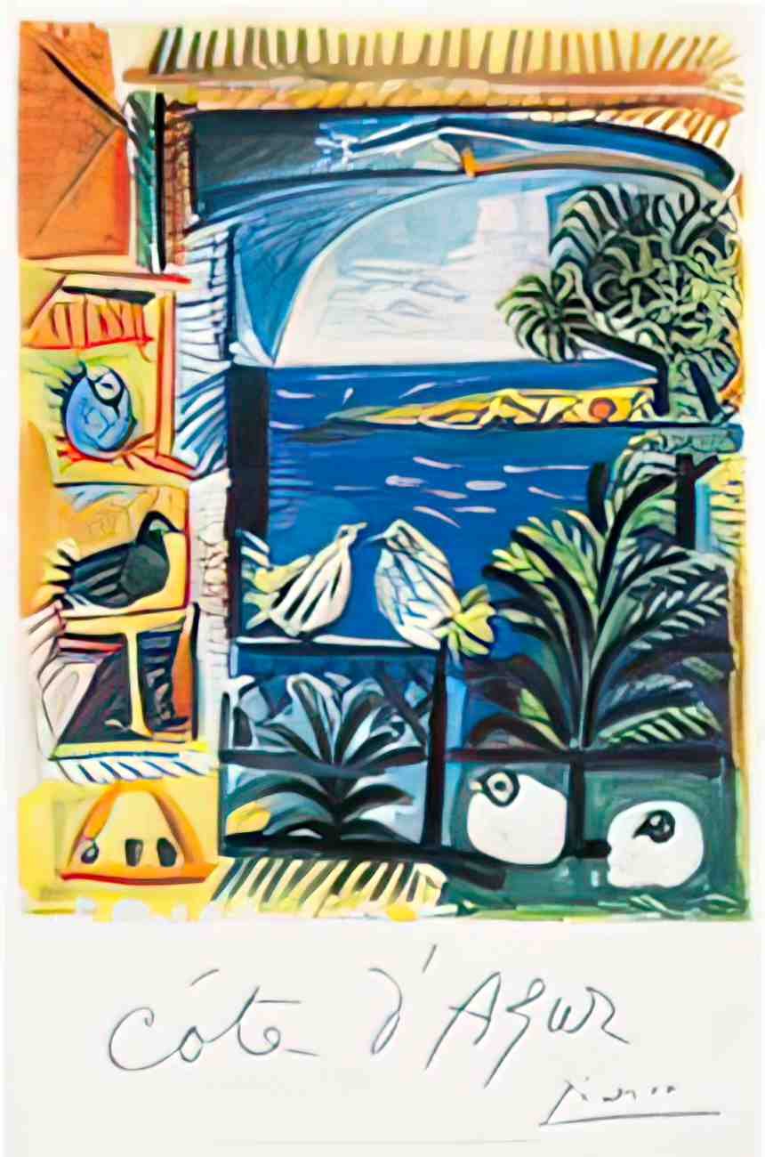 frontPicassoCoteDazur Advert A4 Photo Print