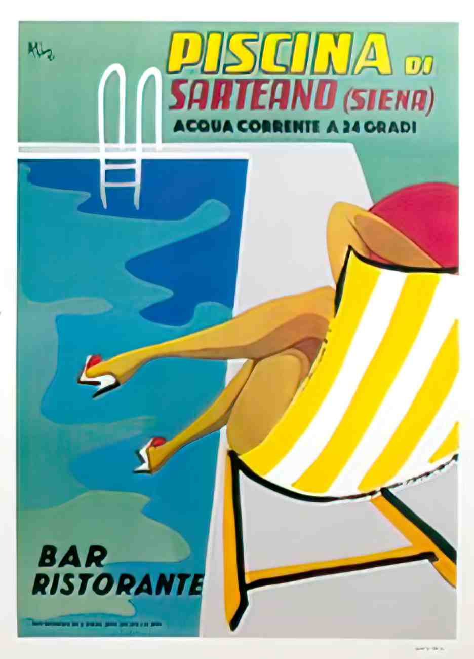 frontPiscina Advert A4 Photo Print