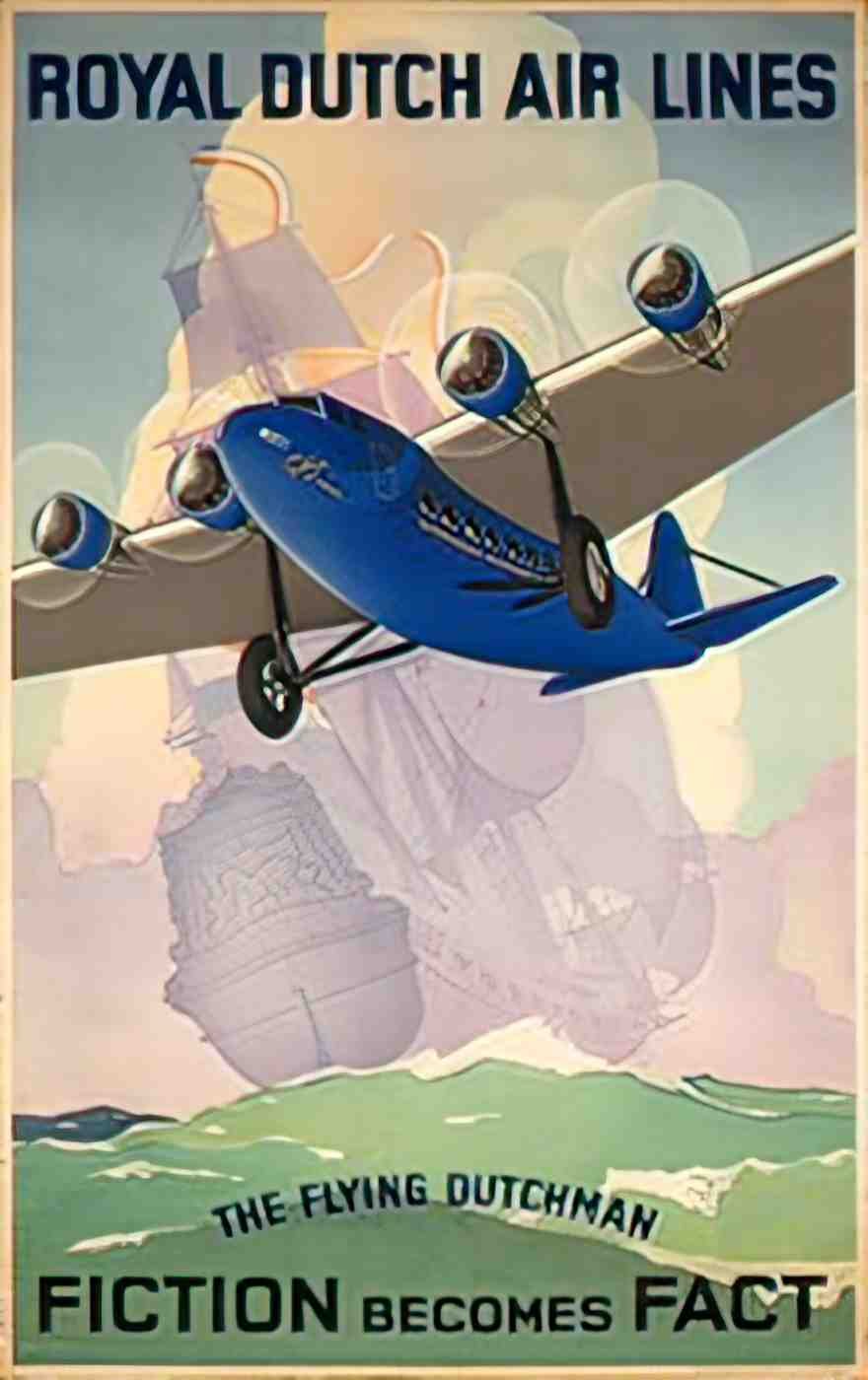 frontRoyalKLM Advert A4 Photo Print