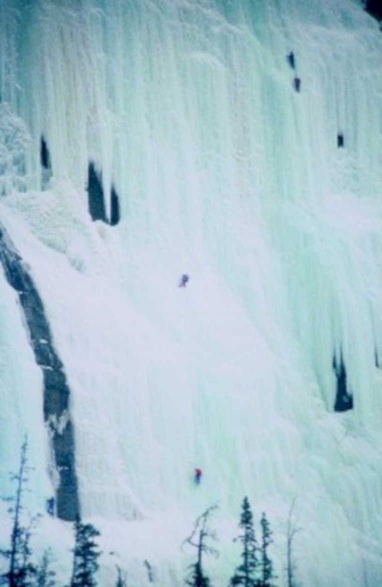 frozen falls iceclimbing1980s 1990s A4 Photo Print