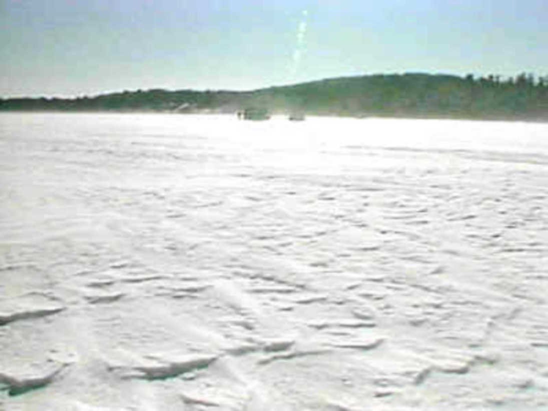 frozen lake ice1980s 1990s A4 Photo Print