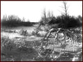 frozen river scene Vintage world war A4 Photo Print