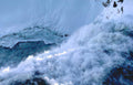frozen waterfall niagara Vintage A4 Photo Print