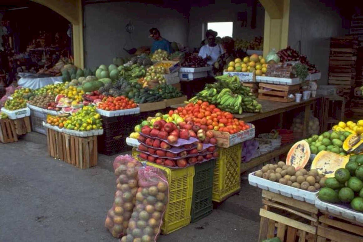fruit display bajan 1980s 1990s A4 Photo Print