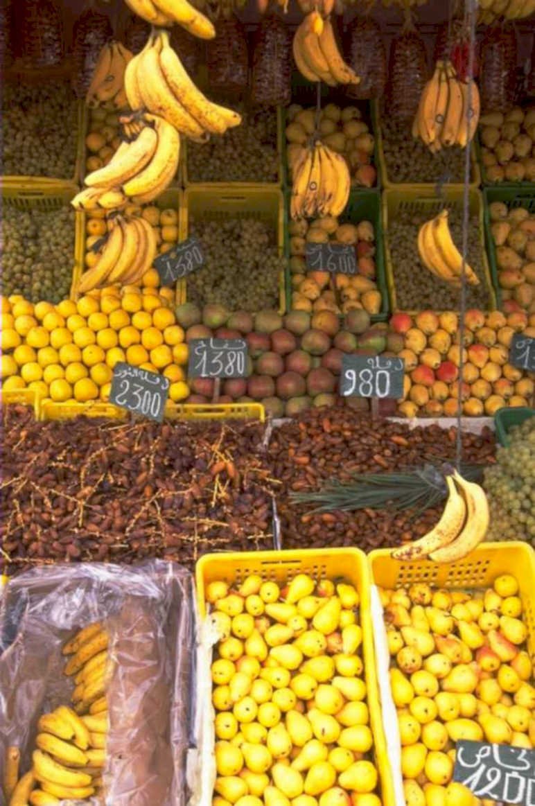 fruit market dubai 1980s 1990s A4 Photo Print