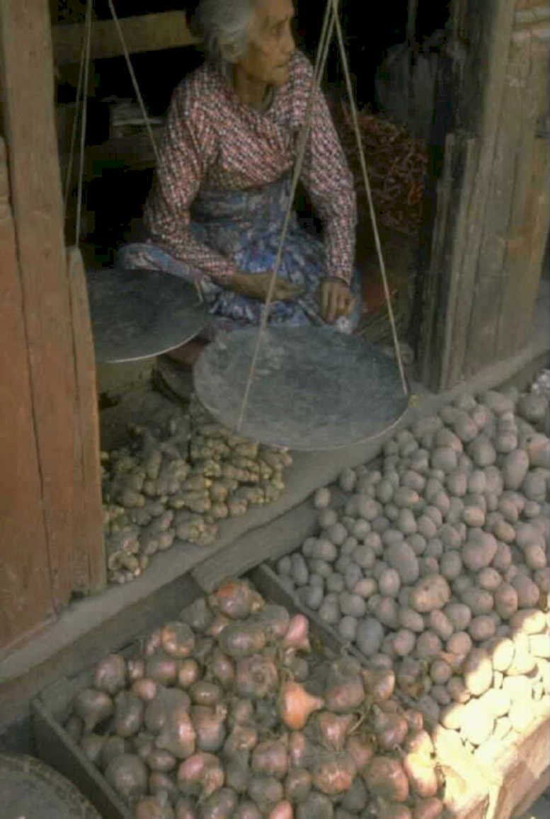 fruit sorting scales1980s 1990s A4 Photo Print