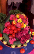 fruit vegetable platter 1980s 1990s A4 Photo Print