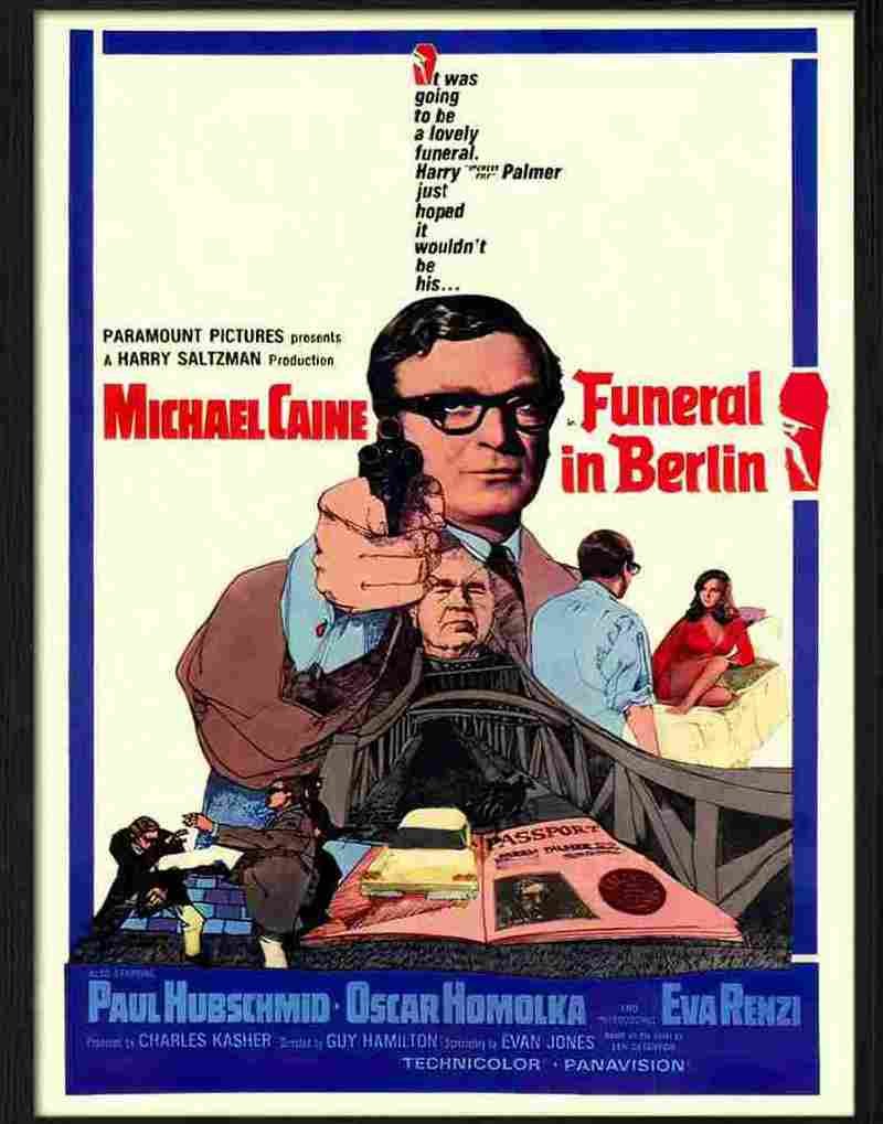 funeral in berlin michael caine Advert A4 Photo Print