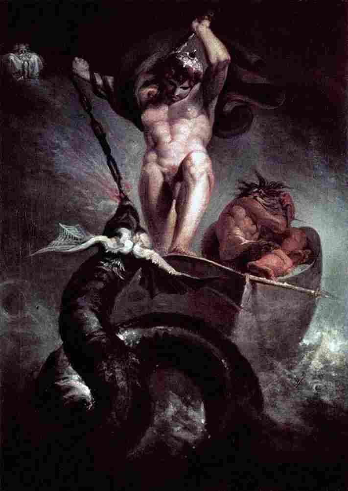 fus The Battle of Thor with the Midgard Serpent Art A4 Photo Print