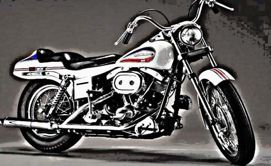 fx1200 boat tail motorbike A4 Photo Print