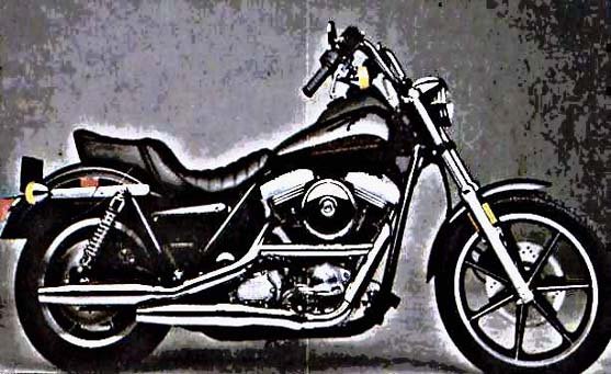 fxr 1340 motorbike A4 Photo Print